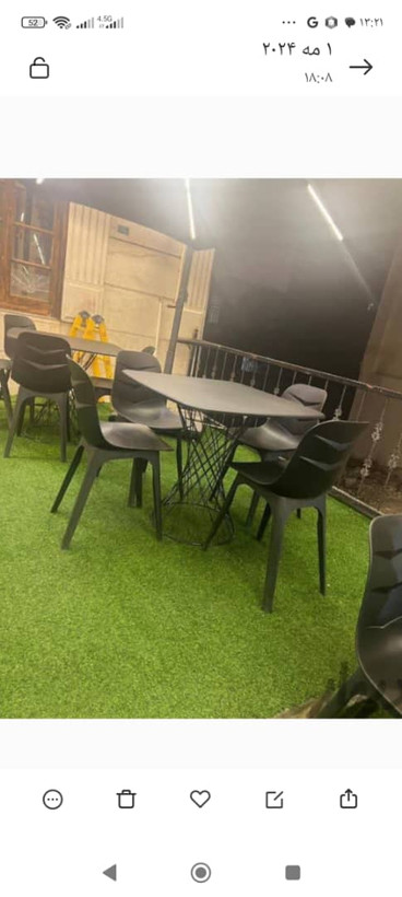 ناهارخوری ۴نفره پلیمری فلزی السا